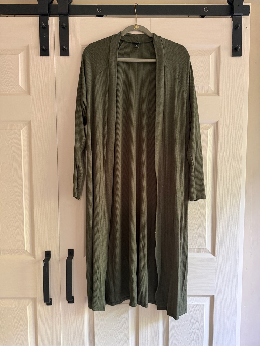 torrid Olive Green Longline Open-Front Cardigan